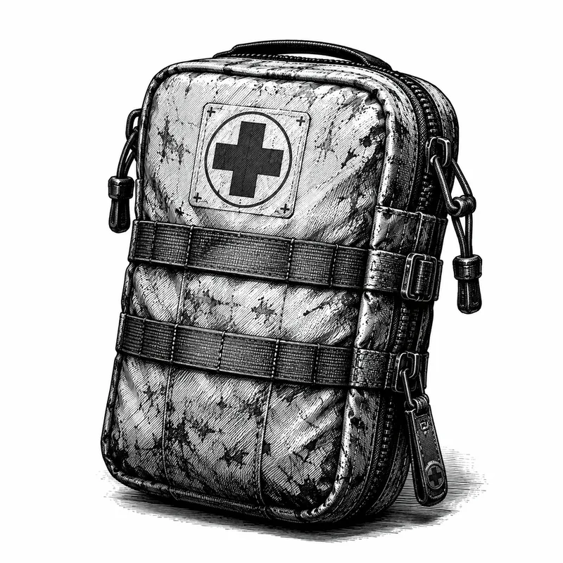 A compact field medkit